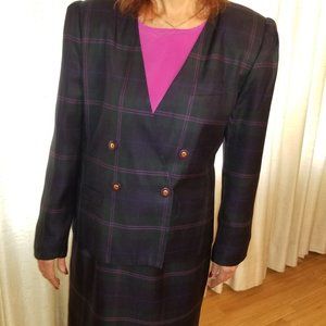 Sasson Double Breasted Suit Size 12